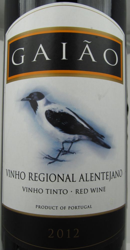 Companhia das Quintas SAQRC S.A. GAIÃO Vinho Regional Alentejano 2012, Front, #1011