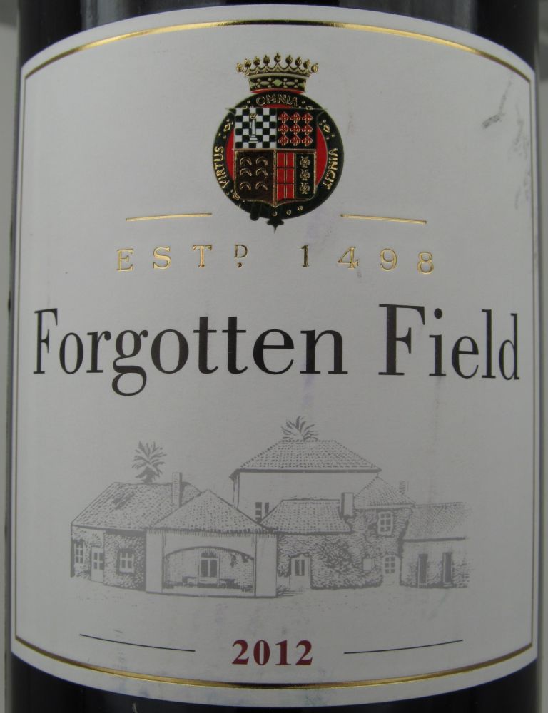 Companhia das Quintas SAQRC S.A. Forgotten Field Vinho Regional Lisboa 2012, Front, #1015