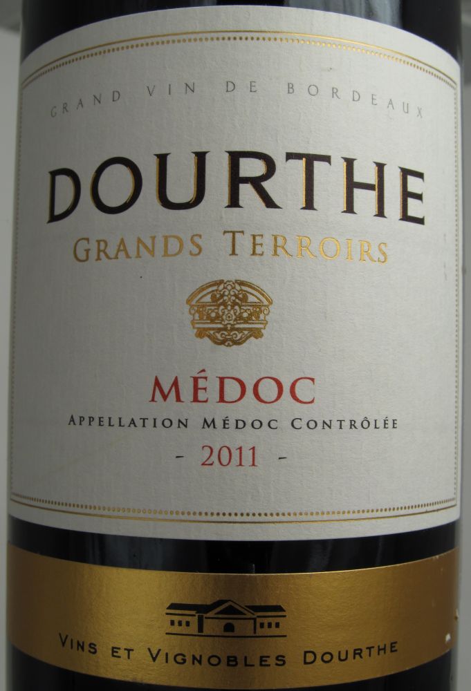 Vins et Vignobles Dourthe Grands Terroirs Médoc AOC/AOP 2011, Front, #1018