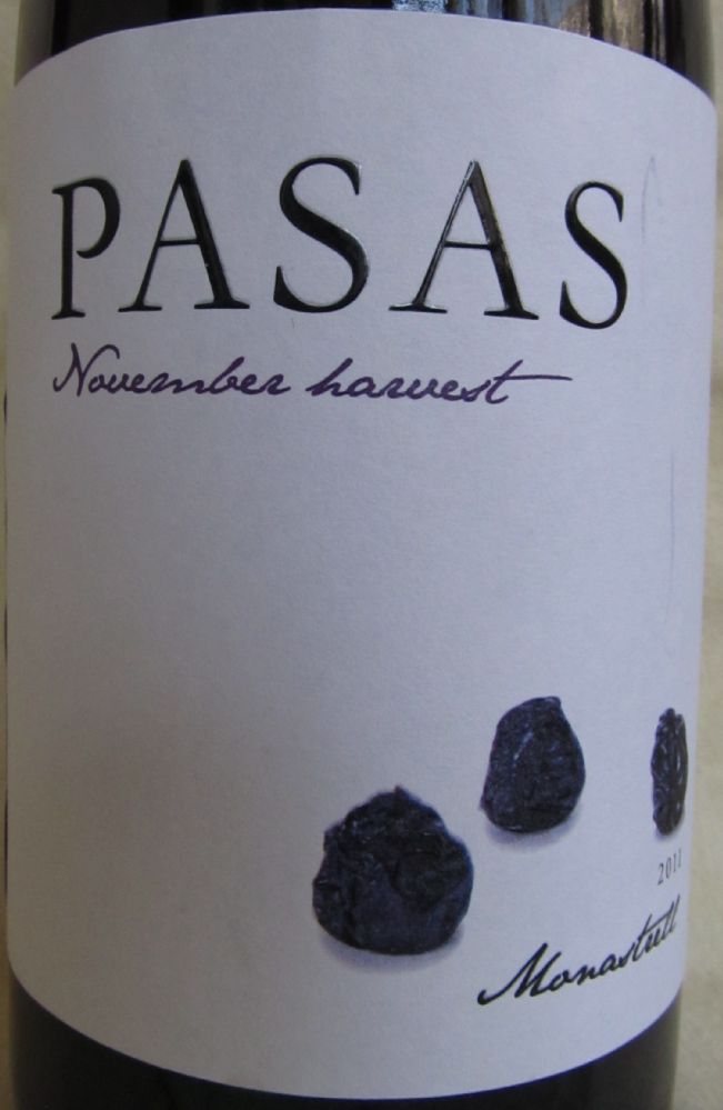 Vinnico Export S.L. PASAS November Harvest Monastrell DO Jumilla 2011, Front, #1028