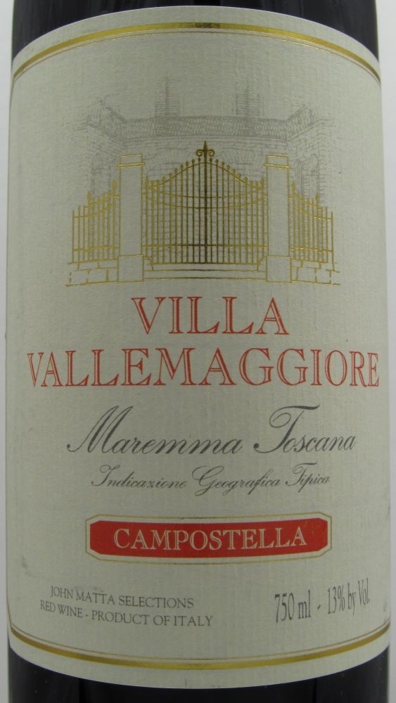 Vicchiomaggio s.r.l. Villa Vallemaggiore "Campostella" Maremma Toscana IGT 2011, Front, #108