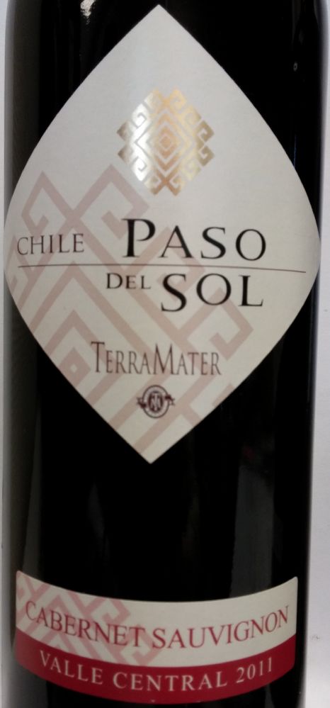 TerraMater S.A. Paso del Sol Cabernet Sauvignon 2011, Main, #1080