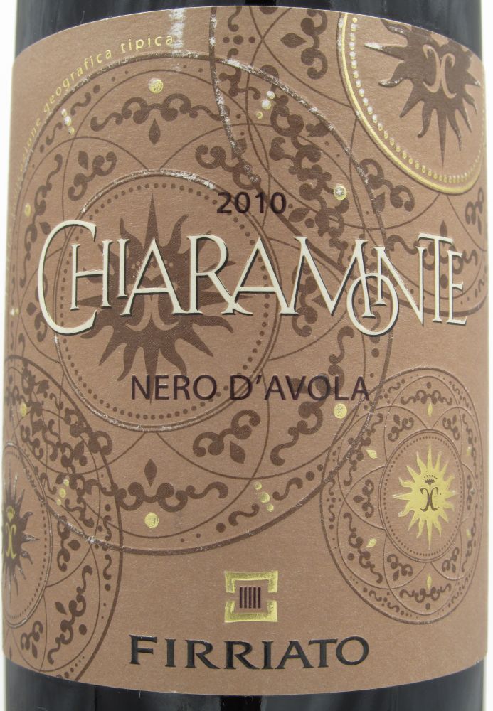 Firriato s.r.l. Chiaramonte Nero d'Avola Sicilia IGT 2010, Front, #112