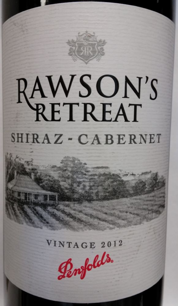 Penfolds Wines Rawson's Retreat Shiraz Cabernet Sauvignon 2012, Front, #1128
