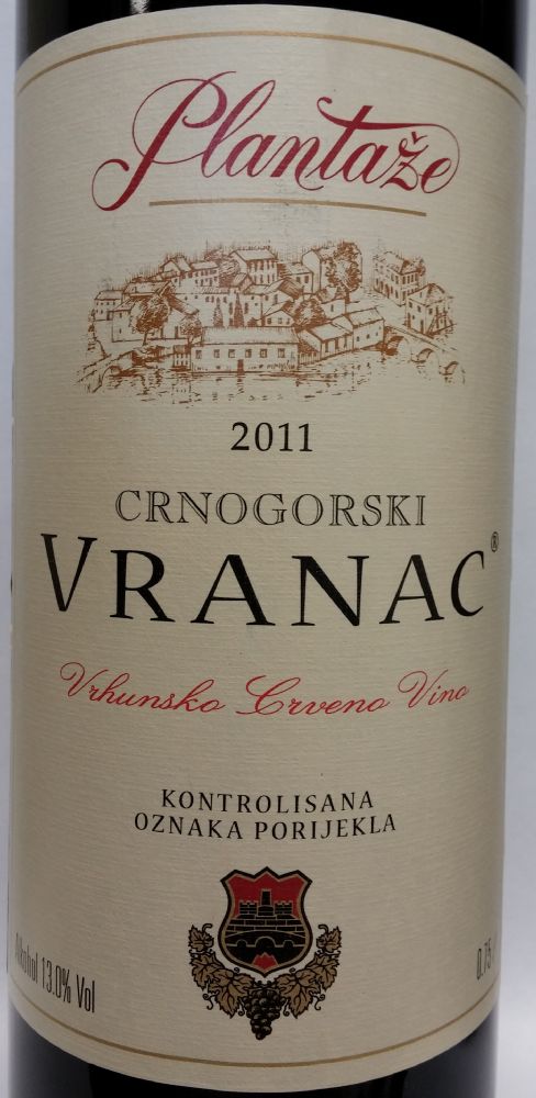 13. jul - Plantaže a.d. Crnogorski Vranac 2011, Front, #1198