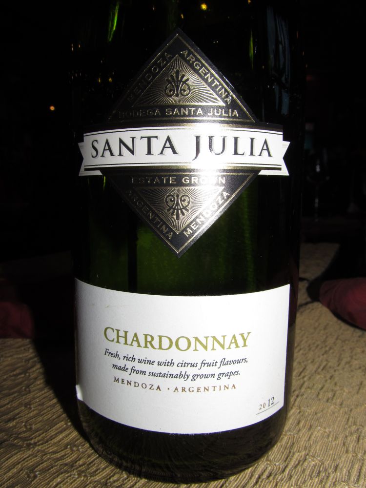 Bodega Santa Julia Chardonnay 2012, Front, #1227