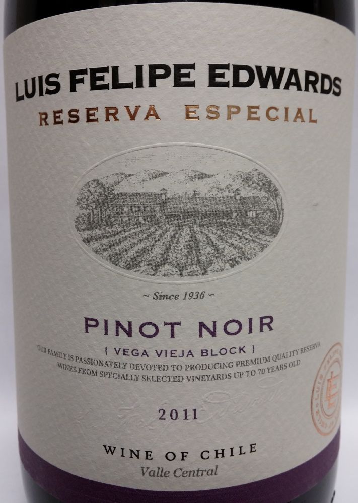 Viña Luis Felipe Edwards Reserve Especial Pinot Noir 2011, Main, #1230