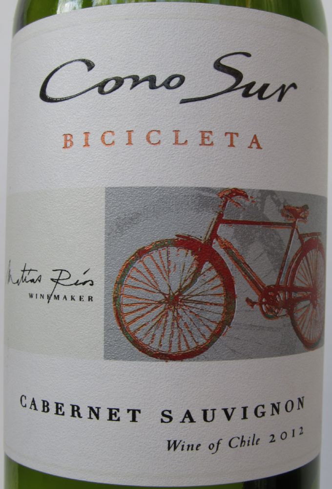 Viña Cono Sur S.A. BICICLETA Cabernet Sauvignon 2012, Main, #1253