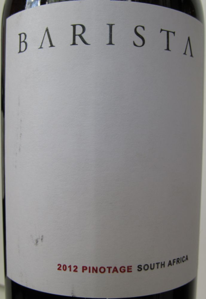 Robertson Winery (Pty) Ltd BARISTA Pinotage 2012, Main, #1278