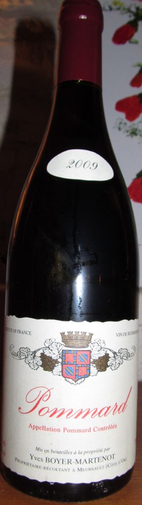 Domaine Yves Boyer Martenot Pommard AOC/AOP 2009, Front, #1347