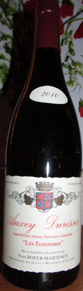 Domaine Yves Boyer Martenot Les Ecusseaux Auxey-Duresses AOC/AOP 2010, Front, #1348