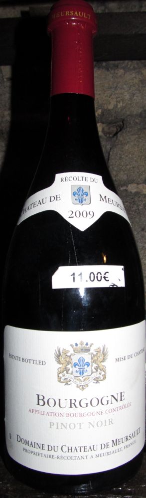 Domaine du Château de Meursault Pinot Noir Bourgogne AOC/AOP 2009, Front, #1350