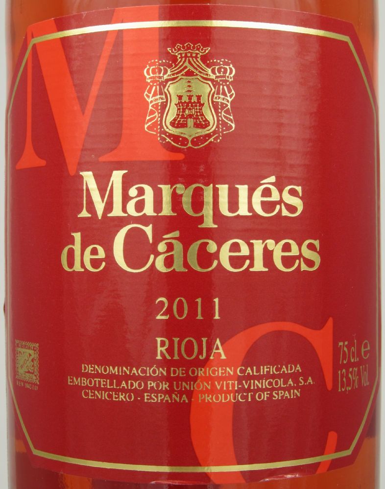 Unión Viti-Vinícola S.A. Marqués de Cáceres DOCa Rioja 2011, Main, #138