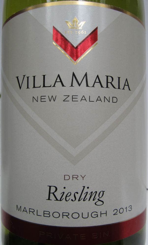 Villa Maria Estate Private Bin Dry Riesling Marlborough 2013, Main, #1441