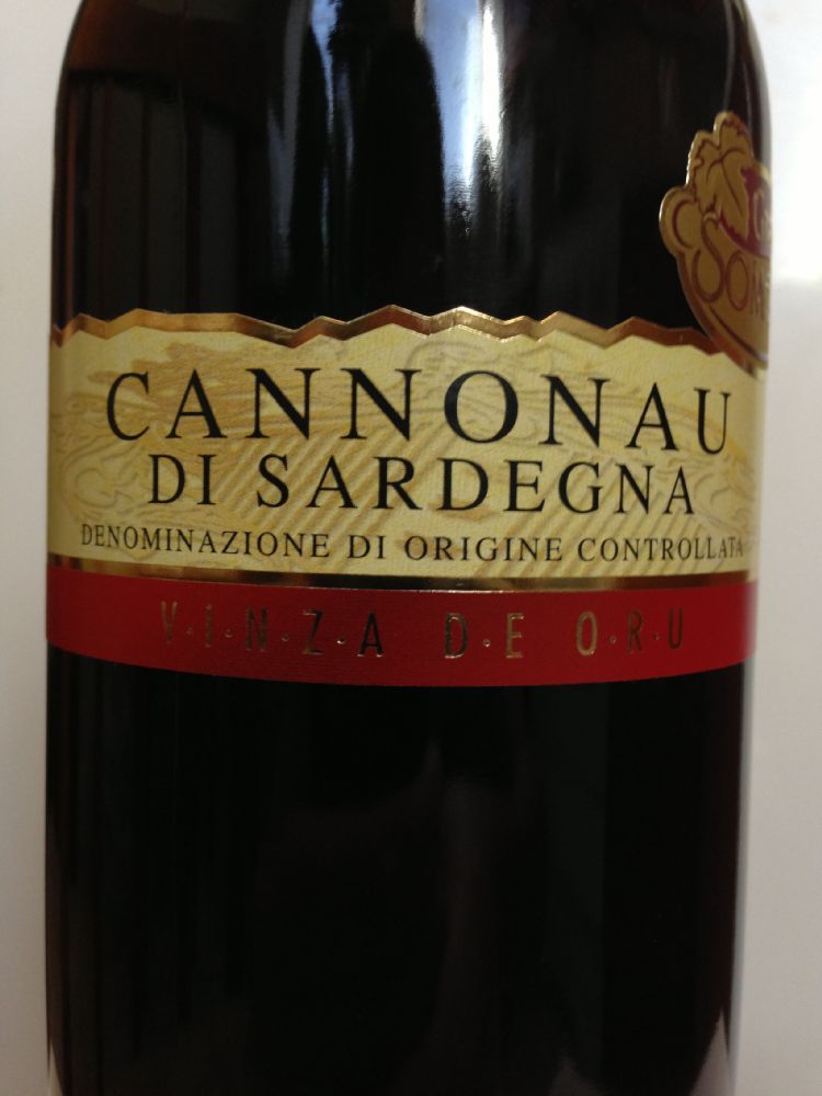 C.I.S. VINZA DE ORU Cannonau di Sardegna DOC 2011, Front, #1573