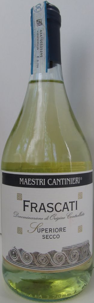 Casa Vinicola Caldirola S.r.l. MAESTRI CANTINIERY Frascati Superiore DOCG 2011, Front, #1591