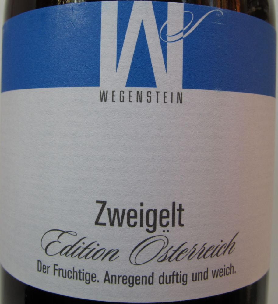 Wegenstein GmbH Edition Österreich Zweigelt 2013, Front, #1638