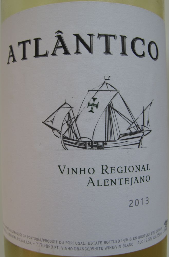 Casa Agrícola Alexandre Relvas Lda ATLÂNTICO Vinho Regional Alentejano 2013, Main, #1649