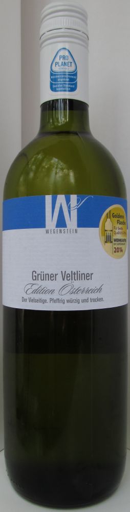 Wegenstein GmbH Edition Österreich Grüner Veltliner 2013, Front, #1658