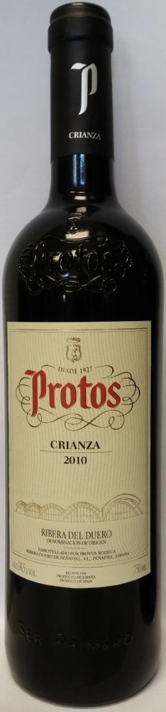 Protos Bodega Ribera Duero de Peñafiel S.L. Crianza DO Ribera del Duero 2010, Front, #1688