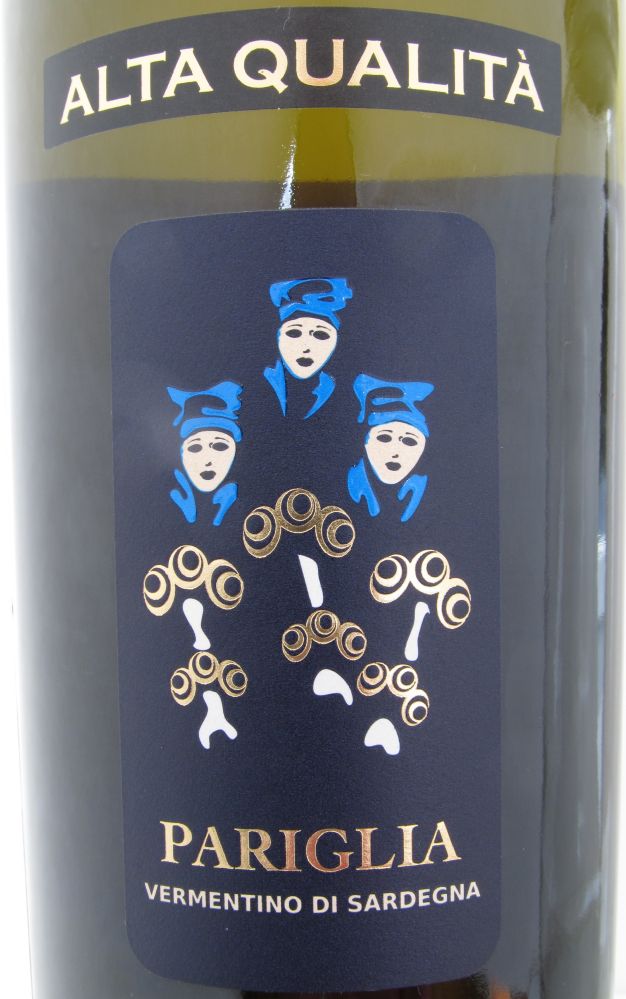 Azienda Vinicola Attilio Contini S.p.A. PARIGLIA Vermentino di Sardegna DOC 2013, Front, #1745