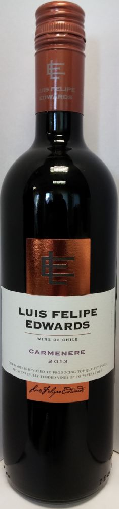 Viña Luis Felipe Edwards PUPILLA Carménère 2013, Front, #1780