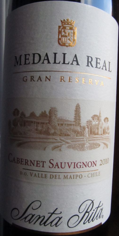 Viña Santa Rita S.A. MEDALLA REAL Gran Reserva Cabernet Sauvignon D.O. Maipo Valley 2010, Main, #1817