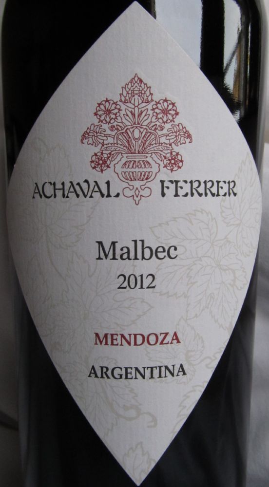 Achaval-Ferrer Winery Malbec 2012, Main, #1861