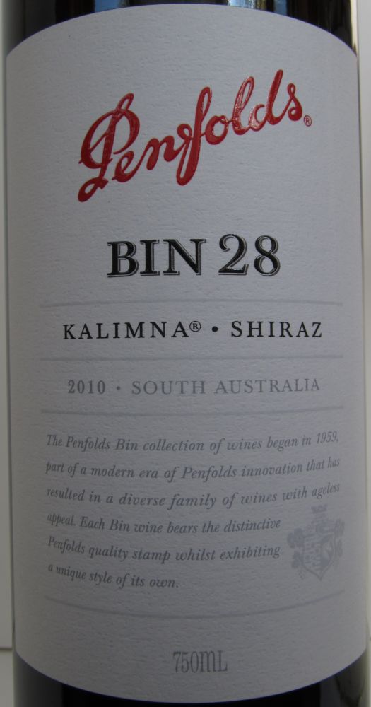 Penfolds Wines BIN 28 KALIMNA Shiraz 2010, Main, #1891