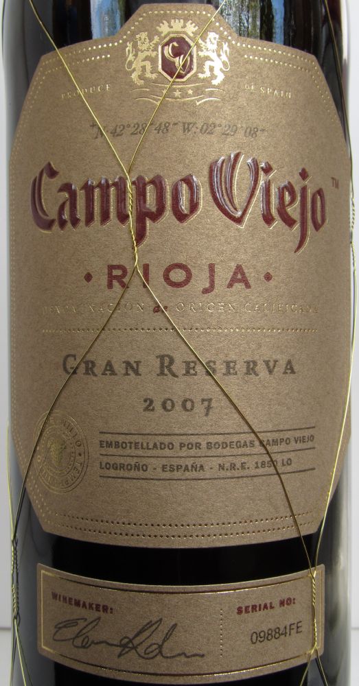 Bodegas Campo Viejo Gran Reserva DOCa Rioja 2007, Main, #1898