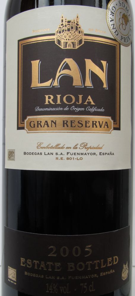 Bodegas LAN S.A. Gran Reserva DOCa Rioja 2005, Main, #1929