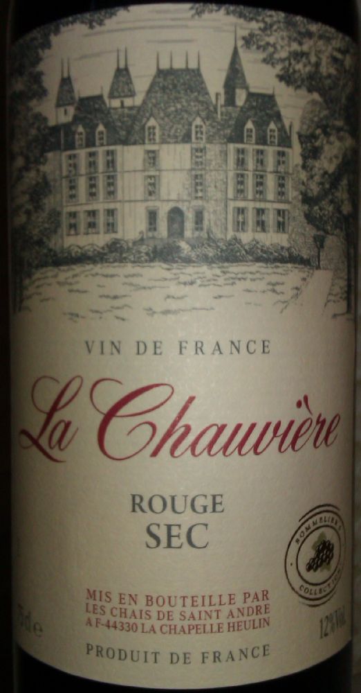 Les Chais de Saint Andre La Chauvuère Vin de France NV, Main, #2016