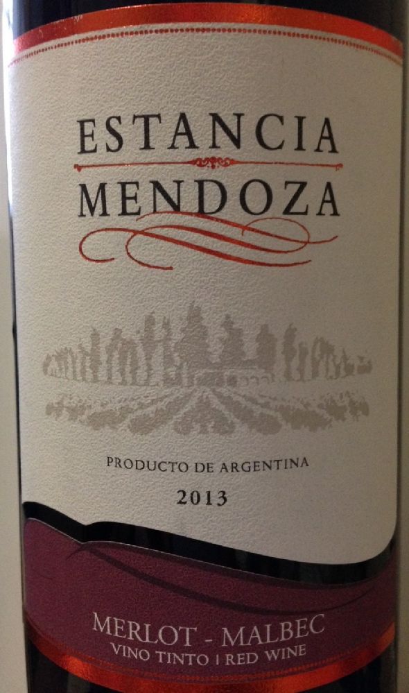 Fe.Co.Vit.A.Coop.Ltda Estancia Mendoza Merlot Malbec 2013, Main, #2019