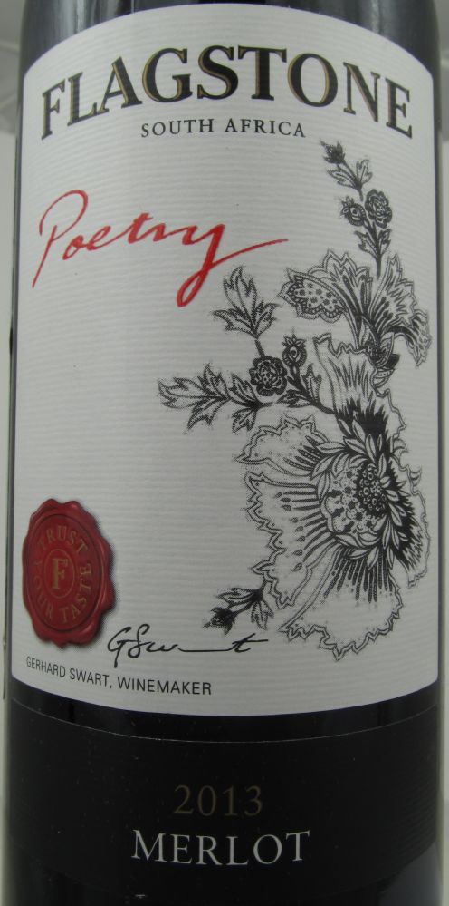 Accolade Wines South Africa Ltd FLAGSTONE Poetry Merlot 2013, Main, #2045