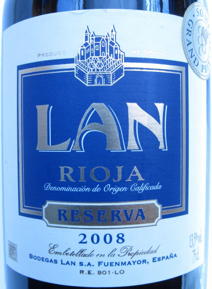 Bodegas LAN S.A. Reserva DOCa Rioja 2008, Main, #2071