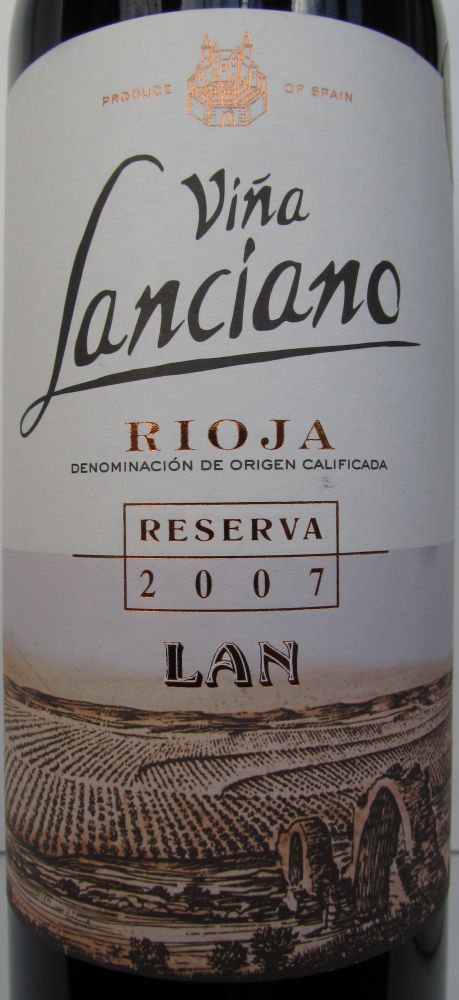 Bodegas LAN S.A. Viña Lanciano Reserva DOCa Rioja 2007, Main, #2179