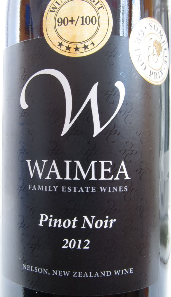 Waimea Estates (Nelson) Ltd Pinot Noir Nelson 2012, Main, #2186