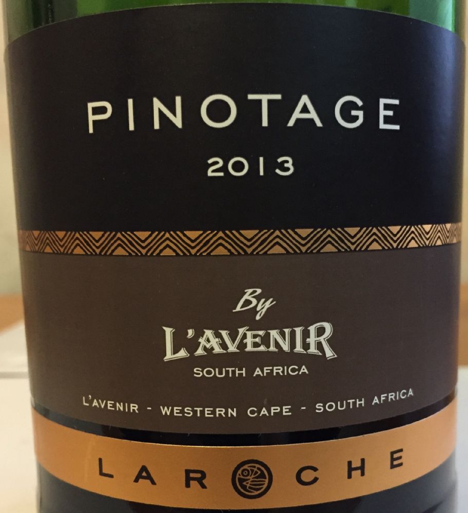 L'Avenir Wine Estate (Pty) Ltd LAROCHE Pinotage 2013, Main, #2224