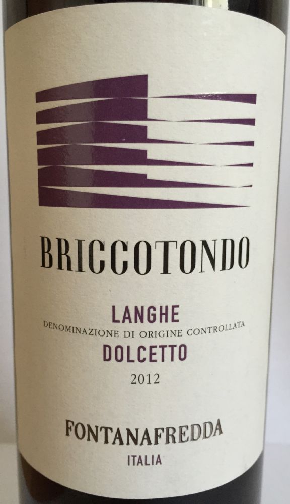 Fontanafredda S.r.l. BRICCOTONDO Langhe Dolcetto DOC 2012, Main, #2253