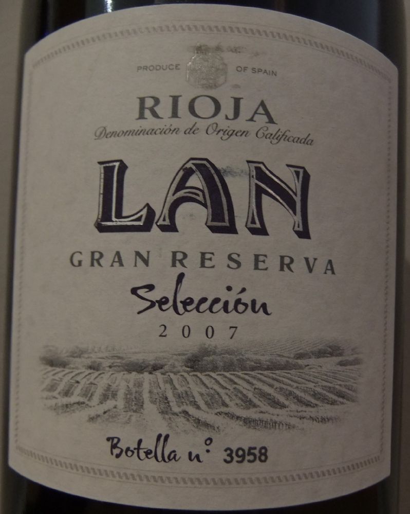 Bodegas LAN S.A. Gran Reserva Selección DOCa Rioja 2007, Main, #2338