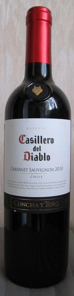 Viña Concha y Toro S.A. Casillero del Diablo Reserva Cabernet Sauvignon 2010, Front, #24