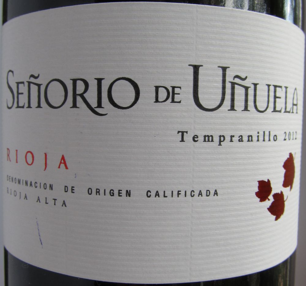 Bodegas Patrocinio S.C.L. Señorío de Uñuela DOCa Rioja 2012, Main, #2447