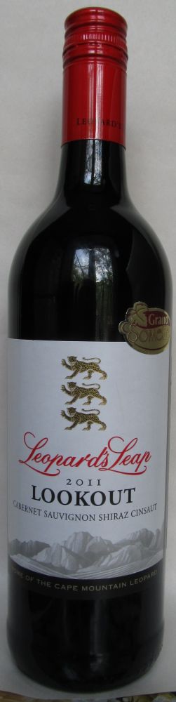 Leopard's Leap Wines Pty Ltd Lookout Cabernet Sauvignon Cinsaut Shiraz 2011, Front, #250