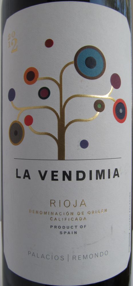 Bodegas Palacios Remondo S.A. LA VENDIMIA DOCa Rioja 2012, Main, #2527