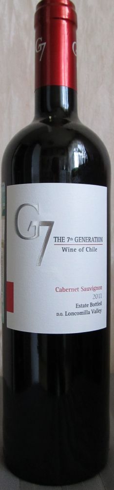 Viña del Pedregal S.A. G7 The 7th Generation Cabernet Sauvignon 2011, Front, #26