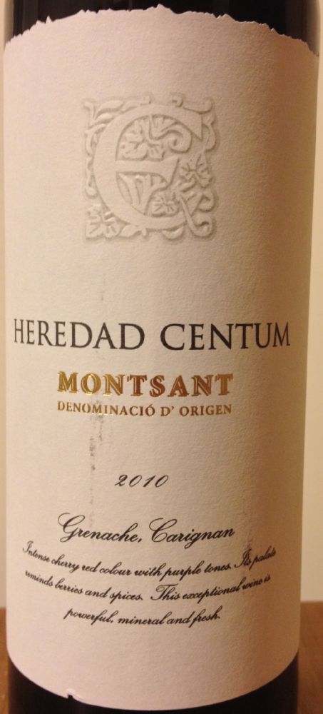 Bodegas Altza S.L. Heredad Centum Grenache Carignan DO Montsant 2010, Main, #2645