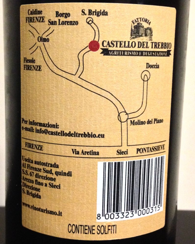 Castello del Trebbio S.A.S. Chianti Riserva DOCG 2009, Back, #268