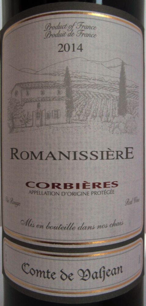 Advini S.A. RomanissièrE Corbières AOC/AOP 2014, Main, #2686