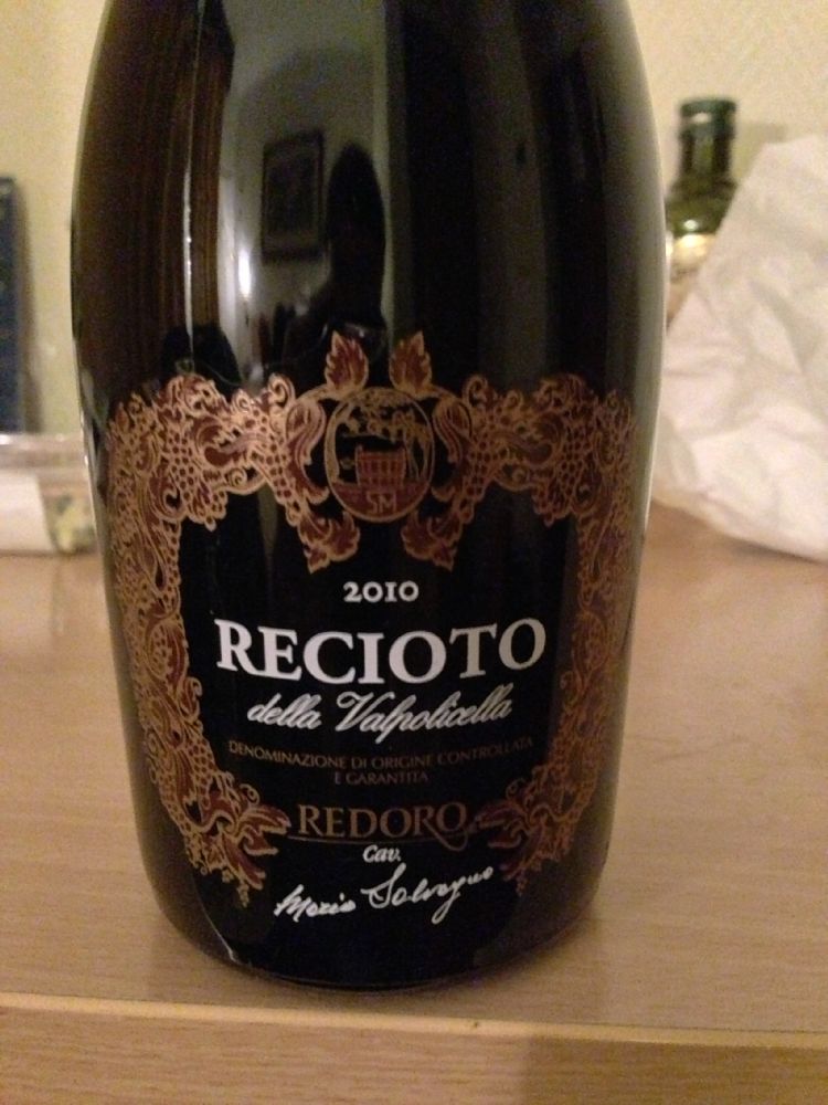 Redoro Srl Frantoi Veneti Recioto della Valpolicella DOCG 2010, Front, #275