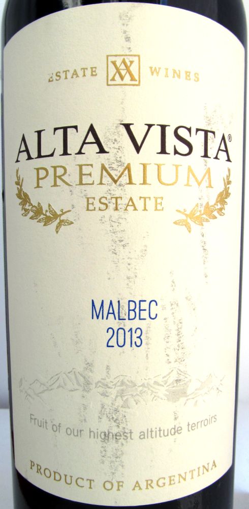 La Casa del Rey S.A. Alta Vista Premium Estate Malbec 2013, Main, #2754